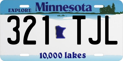 MN license plate 321TJL