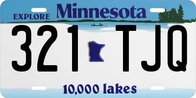 MN license plate 321TJQ