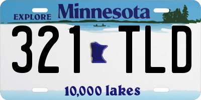 MN license plate 321TLD