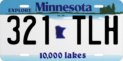 MN license plate 321TLH