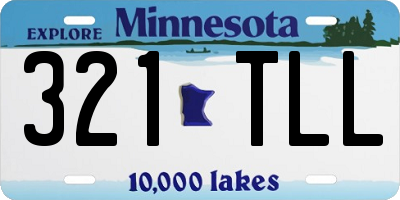 MN license plate 321TLL