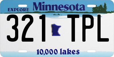 MN license plate 321TPL