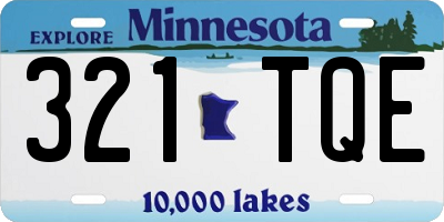 MN license plate 321TQE