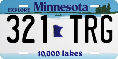 MN license plate 321TRG
