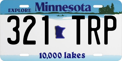 MN license plate 321TRP