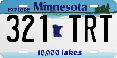 MN license plate 321TRT