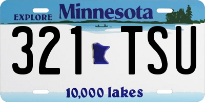 MN license plate 321TSU