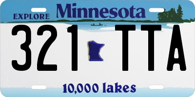 MN license plate 321TTA