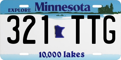 MN license plate 321TTG