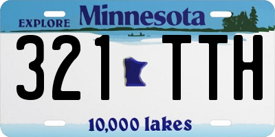 MN license plate 321TTH