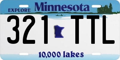 MN license plate 321TTL