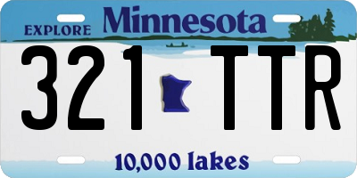 MN license plate 321TTR