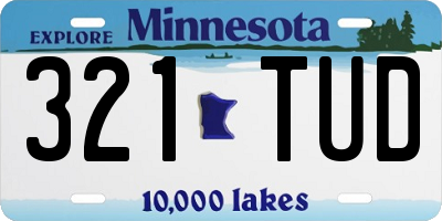 MN license plate 321TUD