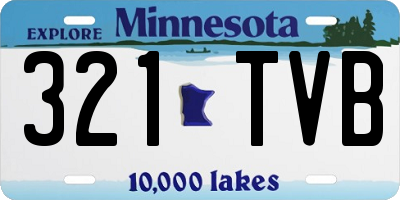 MN license plate 321TVB