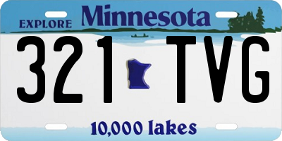 MN license plate 321TVG