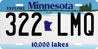 MN license plate 322LMQ