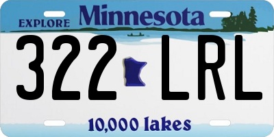 MN license plate 322LRL