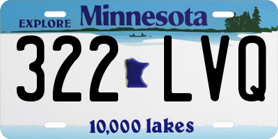MN license plate 322LVQ