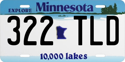 MN license plate 322TLD