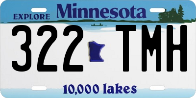 MN license plate 322TMH
