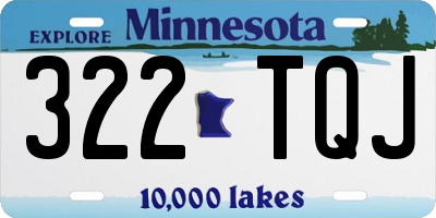 MN license plate 322TQJ