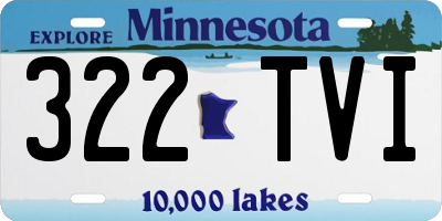 MN license plate 322TVI