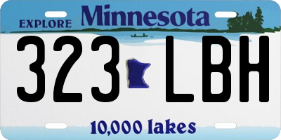 MN license plate 323LBH