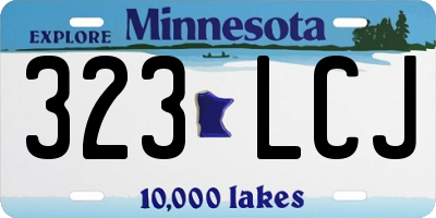 MN license plate 323LCJ