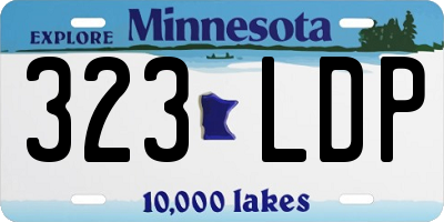 MN license plate 323LDP