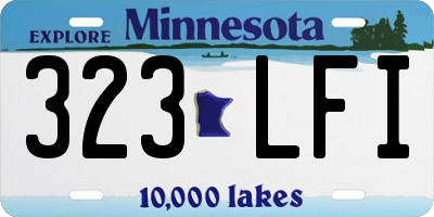 MN license plate 323LFI