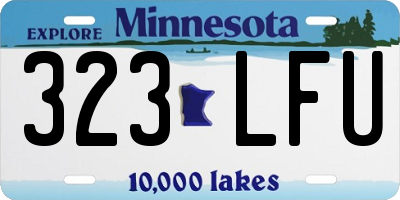 MN license plate 323LFU