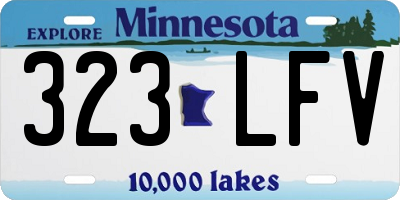 MN license plate 323LFV