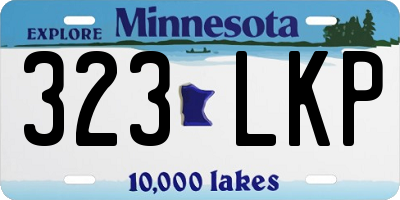 MN license plate 323LKP