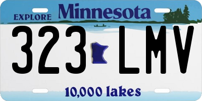 MN license plate 323LMV