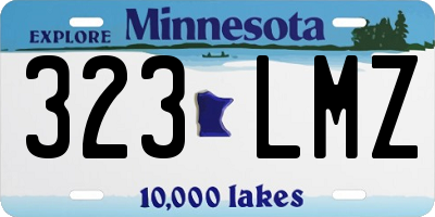 MN license plate 323LMZ