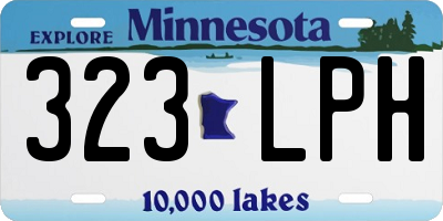 MN license plate 323LPH