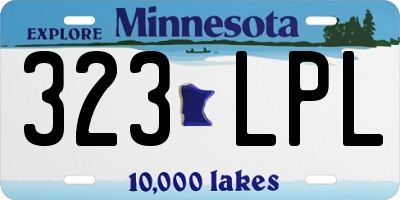 MN license plate 323LPL
