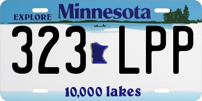 MN license plate 323LPP
