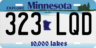 MN license plate 323LQD
