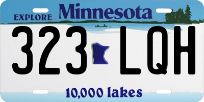 MN license plate 323LQH