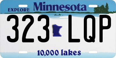 MN license plate 323LQP