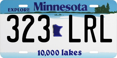 MN license plate 323LRL