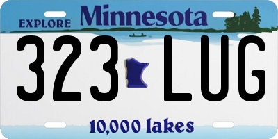 MN license plate 323LUG