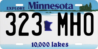 MN license plate 323MHO