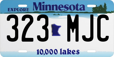 MN license plate 323MJC