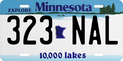MN license plate 323NAL