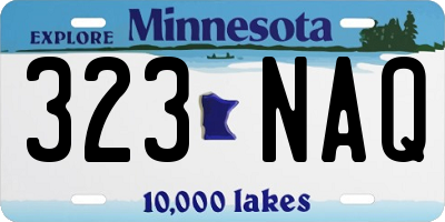 MN license plate 323NAQ