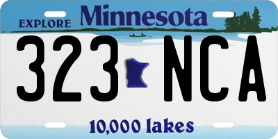 MN license plate 323NCA