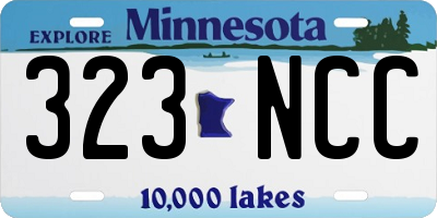 MN license plate 323NCC