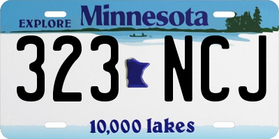 MN license plate 323NCJ